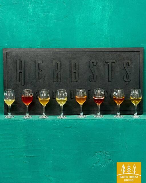 Herbsts sidri glāzēs
